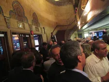 Guests await Ron Howard's Beatles at Village East Cinema
